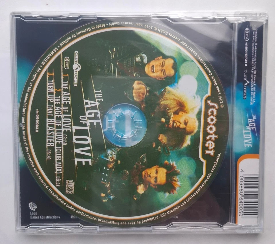 Scooter – The Age Of Love CD Single (1997) sealed | Club Tools | Neu OVP - Bild 2 von 3