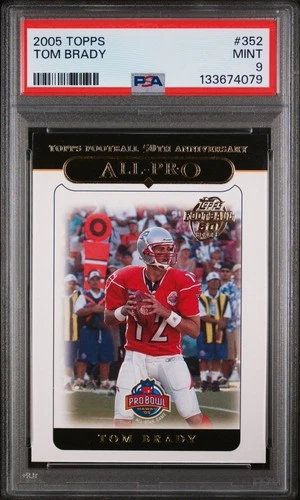2005 Topps TOM BRADY All-Pro #352 50 Years MVP New England Patriots PSA 10