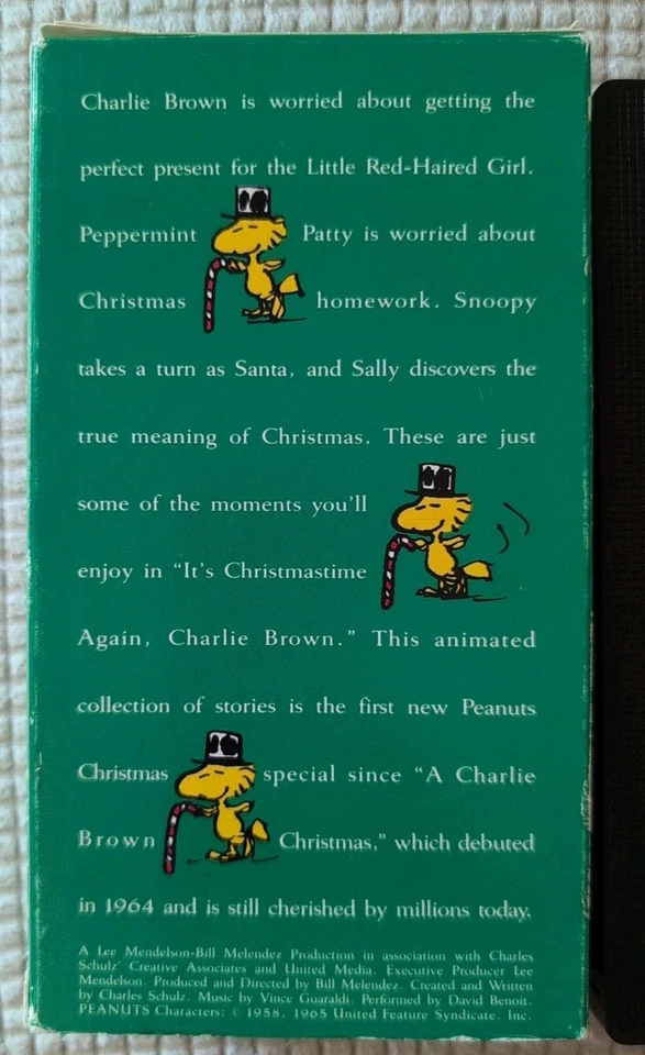 It's Christmastime Again Charlie Brown VHS Foto 2 de 2