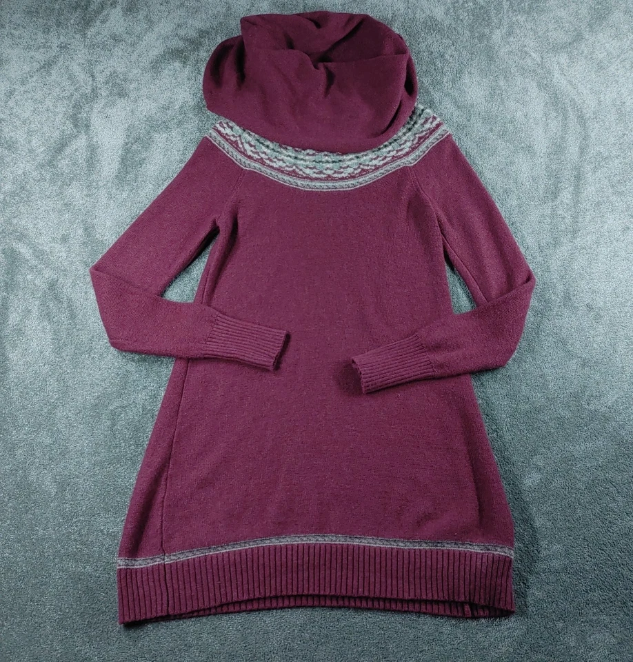 Vestido tipo jersey Fatface para mujer Reino Unido 14 púrpura boho cottagecore tejido mezcla de lana Foto 2 de 4