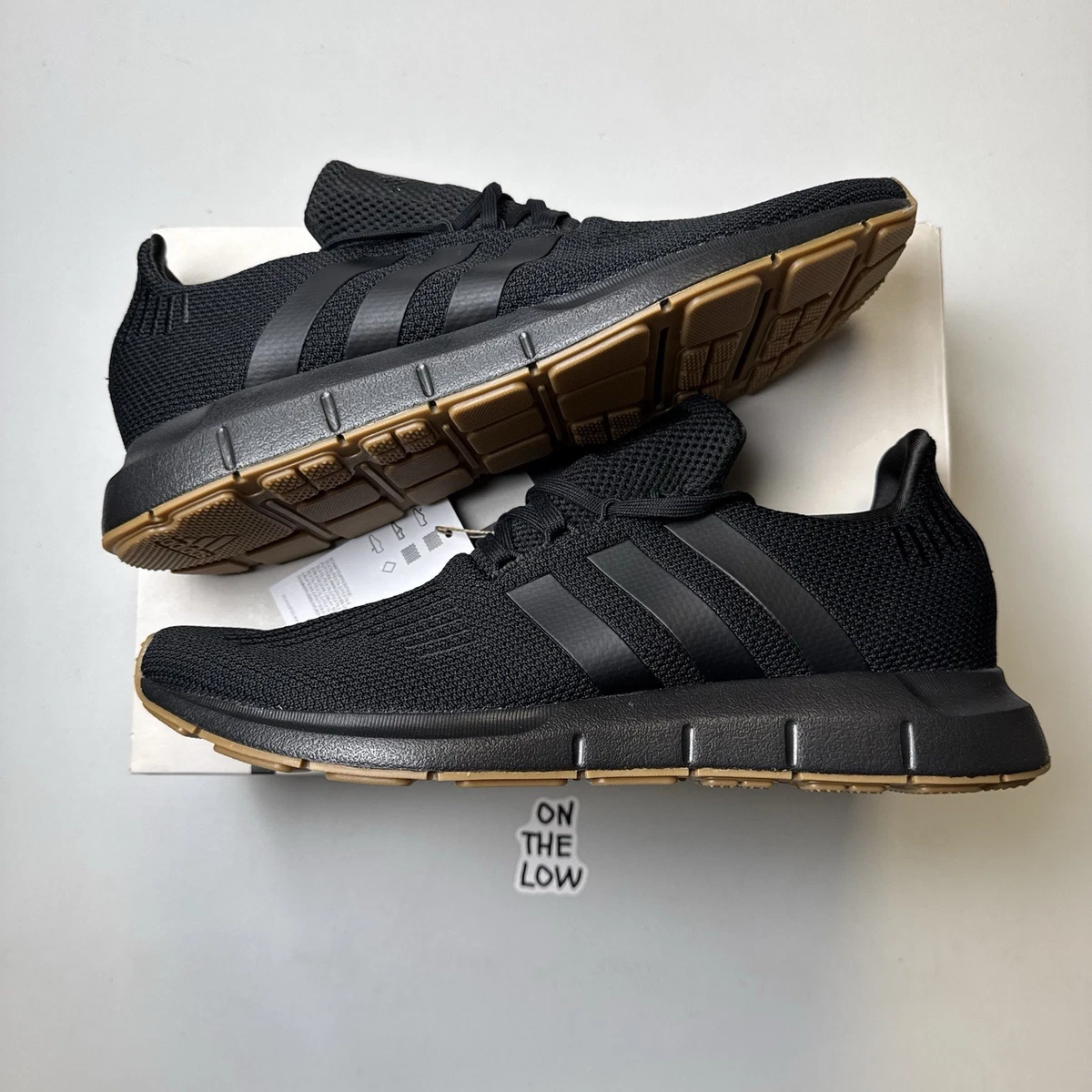 adidas Swift Run 1.0 Mens Size 13 Black Gum Knit Gum Running Shoes Adidas Swift Run 1.0  main image 2