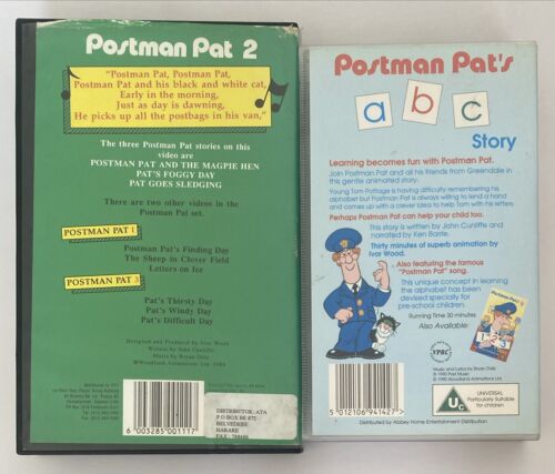 Postman Pat 2 & Postman Pat's ABC Story VHS Video Tape Bundle - Picture 3 of 4