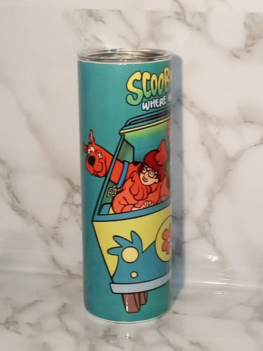 Scooby 20oz Mystery Machine Tumbler Insulated Stainless Steel Mug Cup - Picture 3 of 12