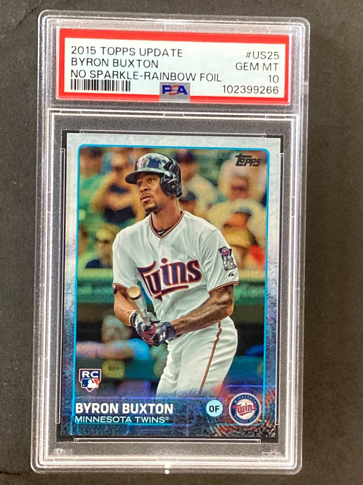 2015 Topps Update #US25 Byron Buxton Rainbow Foil RC PSA 10