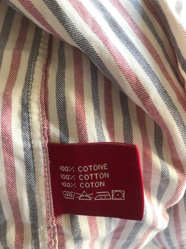 Rare Boggi Milano Regular Fit Long Sleeve Striped Cotton Shirt - sz XL (17') - Picture 6 of 7