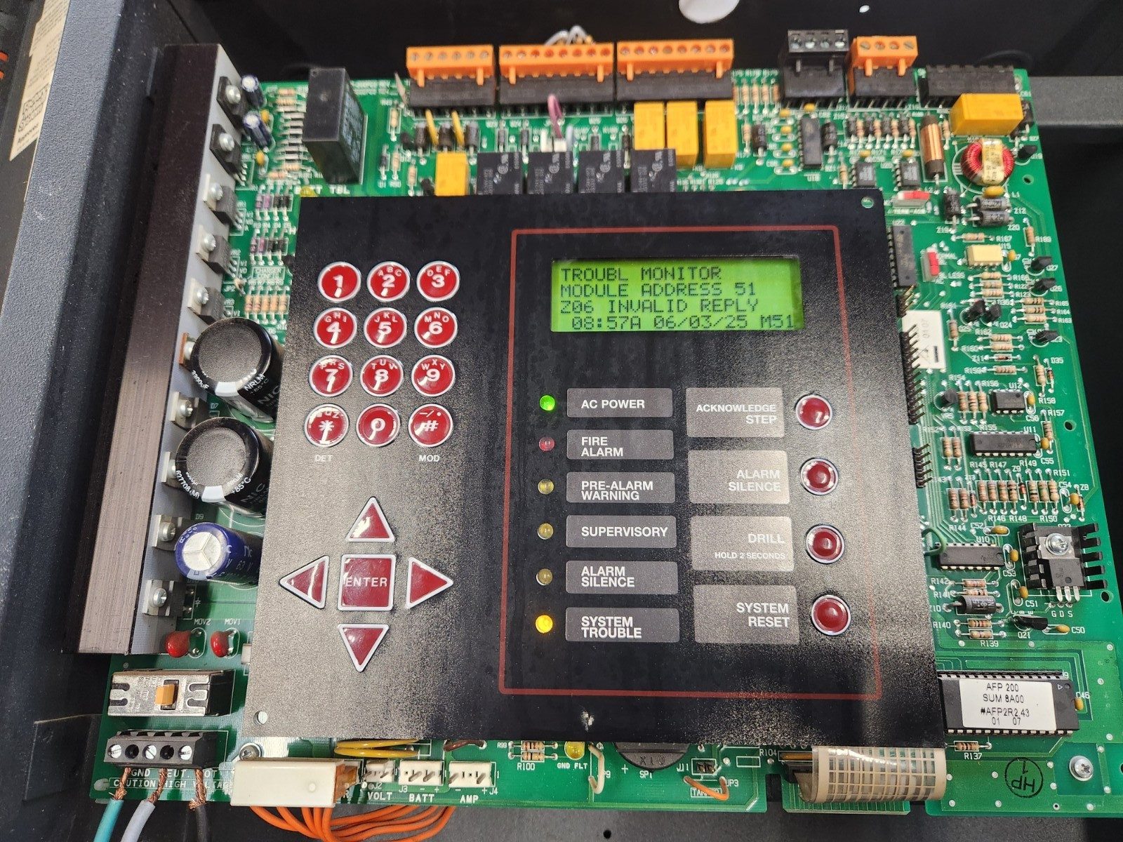 NOTIFIER AFP-200 Intelligent Fire Detection and Fire Alarm System USED