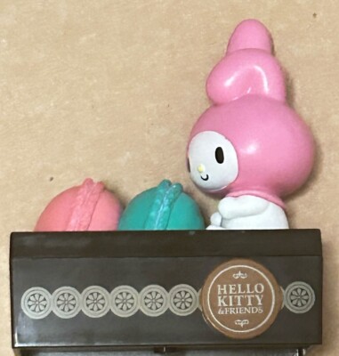 Sanrio Hello Kitty Friends My Melody Macarons Plastic figurine Trinket  Box UK
