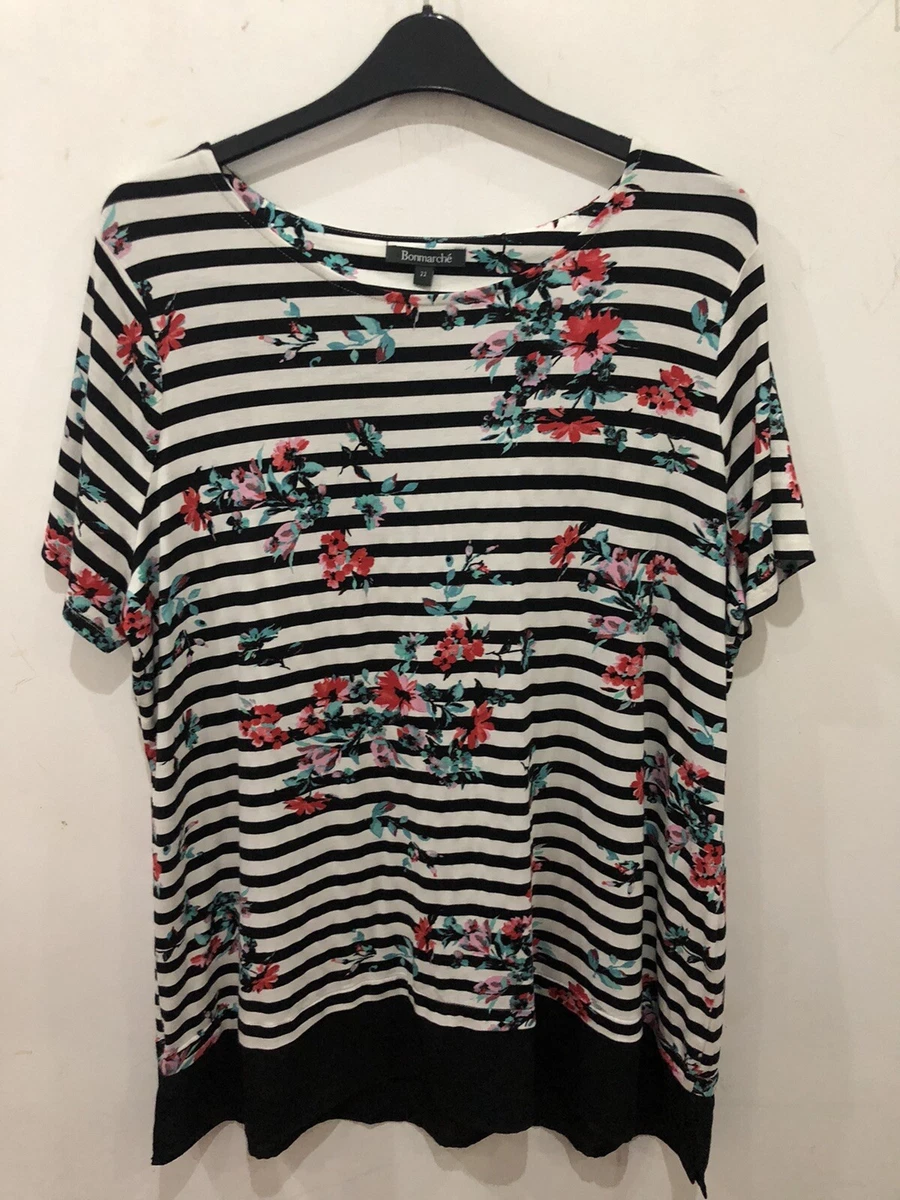 Size 22 Uk Bonmarche Ladies Tunic Top