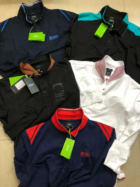 hugo boss silk polo shirt