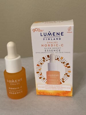 LUMENE Finland Nordic-C Glow Boost Essence  .5 OZ/ 100ml NIB $19