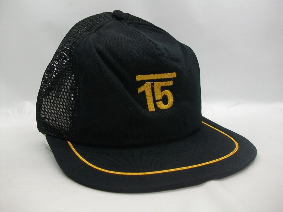 15 Hat Vintage Black Snapback Trucker Cap | eBay