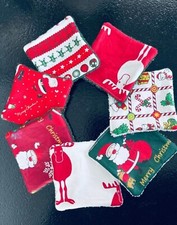 Lingettes bébé lavable motifs Noel , lot de 8 et plus - ATELIERSDISA