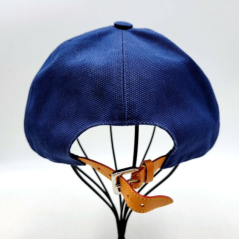 LOUIS VUITTON Casket Baseball Cap Hat Navy LV Chain Logo