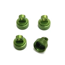 STRC ST3767G Alum. CNC Upper Shock Caps (4) Green : Slash / Bandit / Rustler