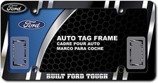 Brand New Built Ford Tough Car Truck Heavy Duty Chrome Metal License Plate Frame