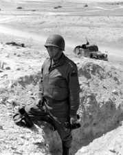 Four Star General George S. Patton in North Africa 8x10 WWII Photo 256a