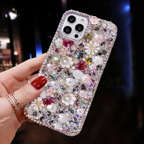 Pour iPhone 16 Plus Coque Paillettes Luxe Diamant Strass 3D pour Femme Fille - Photo 25 sur 50