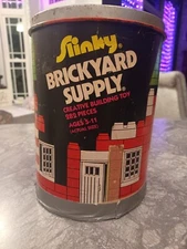 Vintage Slinky Brickyard Supply Toy- OLD 100% Complete, 282 Pcs- Extras!