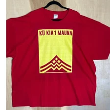 Port and Company T-Shirt Mens 4XL Ku Kia'i Mauna Hawaii Sovereignty