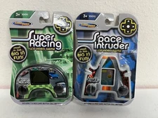 2006 Techno Source Space Intruder Super Racing Hand Held LCD Video Games Sealed