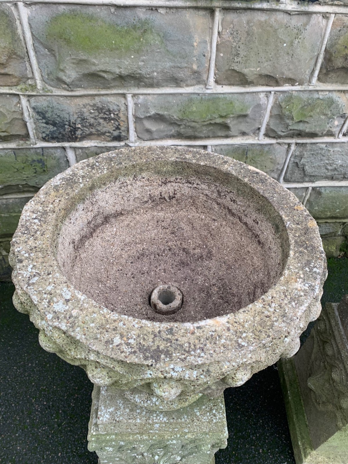 Pair of Weathered Garden Urns eBay