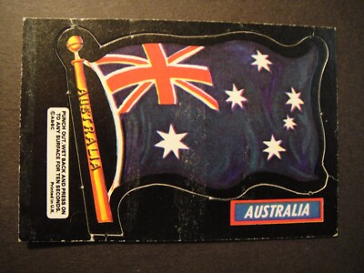 SELTENE A&BC FLAGGEN DER WELT POP-OUTS 1971 AUSTRALIEN EINFACHE RÜCKSEITE