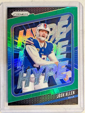 2024 Panini Prizm Josh Allen Hype Green Prizm #13 Buffalo Bills