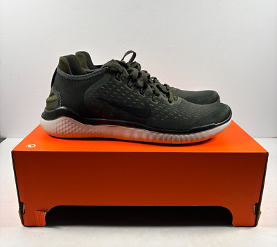 Nike Free Rn 2018 Mens Shoes 9.5 Cargo Khaki Black 942836-300