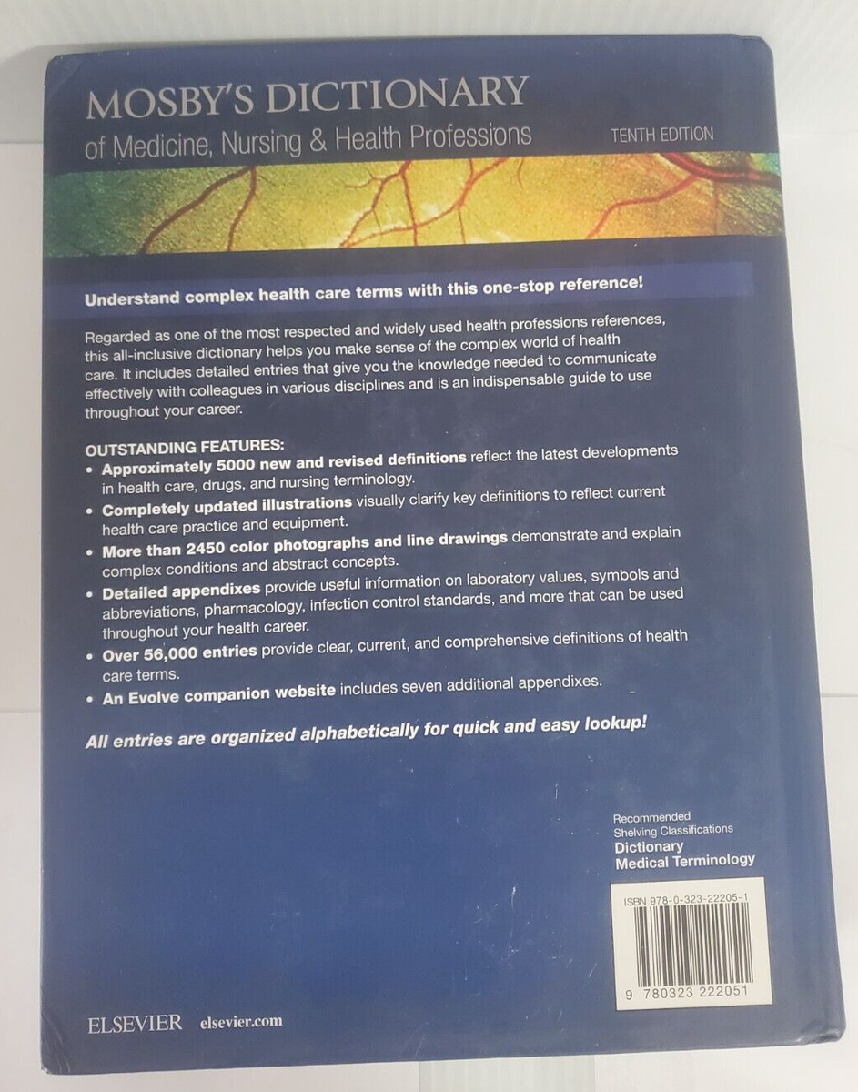 Mosby's Dictionary Of Medicine, Nursing, & Health Professions