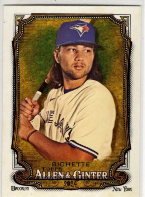 2024 Topps Allen & Ginter Baseball Bo Bichette No. 9 Toronto Blue Jays