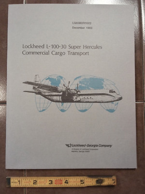 Original Lockheed L-100-30 Super Hercules Synopsis Booklet, 8 x 11''