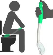 Long Reach Toilet Aid, Soft and Comfortable Butt Wiper Tool, Bottom Wiping Toile