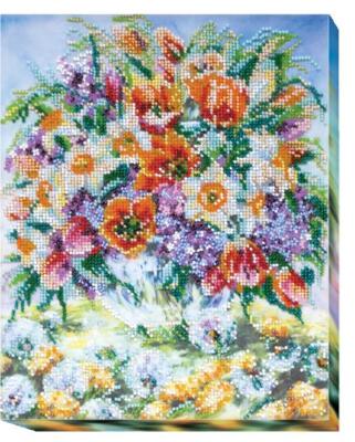 Bead embroidery kit ObniMay needlework kit Art canvas beadwork pattern