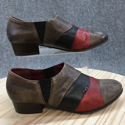 Tamaris Shoes Womens 40 Casual Slip On Chelsea Loafer Multicolor Leather Heels