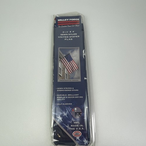 2 1/5 X 4’ U.S American Flag Made in USA by Valley Forge DuraTex Heavy Polyester - Picture 2 of 12