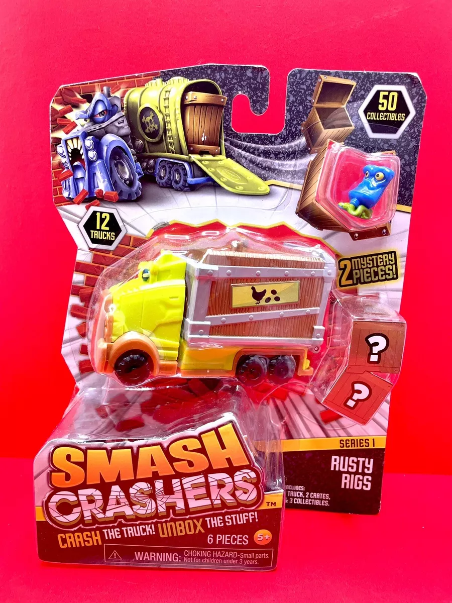 Just Play Smash Crashers Series 1 Rusty Rigs Crash The Truck! UnBox The  Stuff!