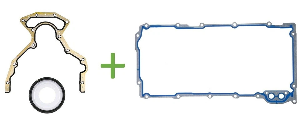 Kit Felpro Engine Rear Main Seal & Oil Pan Gasket For CHEVY GMC 4.8 5.3 6.0 6.2L - Image 2 of 4