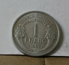 Monnaie france 1 franc 1957 B morlon alu