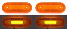 4x Luces LED Neón Naranja Furgoneta 12V Lámparas Marcadoras Perímetros Camión Autobús Vehículo