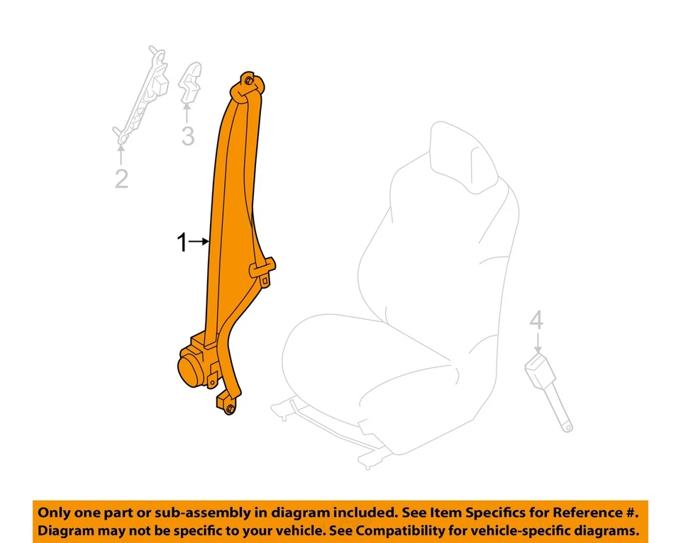 Cinturón de seguridad delantero derecho usado delantero se adapta a: Nissan Juke 2013 cubo pasajero retracto Foto 3 de 4