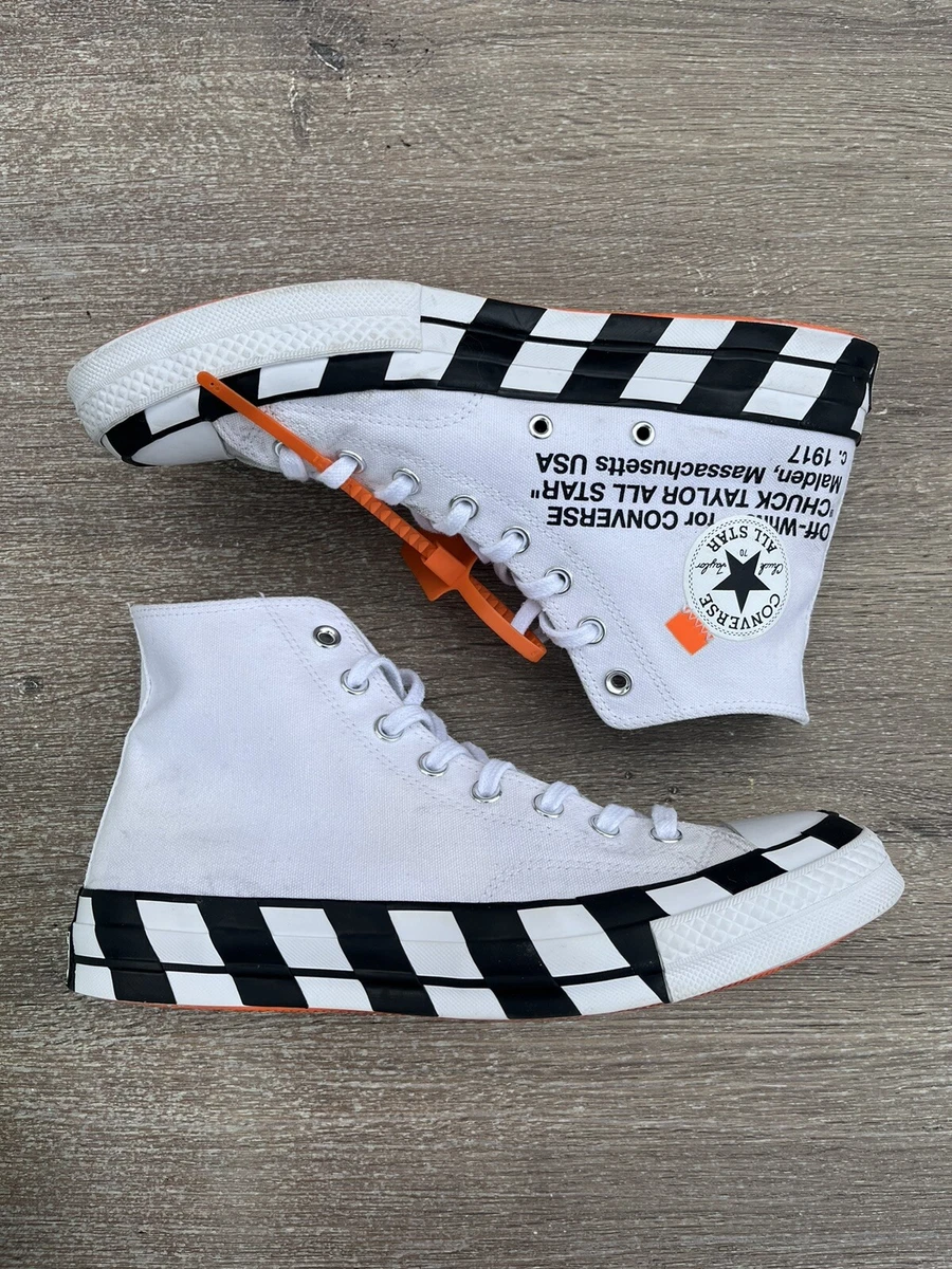 Converse Chuck 70 x Off-White 100% Authentic Mens Size 9.5 (11.5 W) Box 888756343820 |