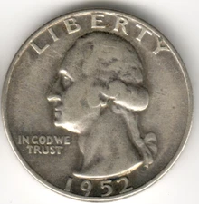 USA - 1952D - Washington ¼ $ - Silver Eagle - #14906RG