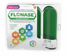 Flonase Allergy Relief Nasal Spray 2 x144 Metered Sprays 