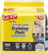 Glad Pets Black Charcoal Puppy Pads Puppy Potty Training Pads That ABSORB 100pk
