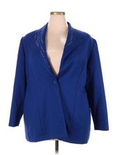 Pride & Joy Women Blue Blazer 22 Plus