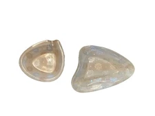 Vintage Kitsch Mcm Arita Cigar Cigarette 2 Ashtrays Daisy Flower Power 1960s