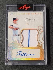 Tom Glavine 2025 Leaf Signature Swatch Spectacular Patch Auto One Of One 1/1