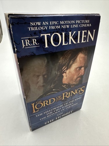 The Lord of the Rings and The Hobbit 4 Book Box Set Del Rey JRR Tolkien 2003 - Picture 5 of 13