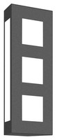 Cmd 22 WandaußEnleuchte Aus Edelstahl Anthrazit Opalglas IP44 E27 16X40Cm