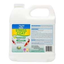 API POND STRESS COAT Water Conditioner 64 Fl Oz - Heals Fish & Reduces Stress